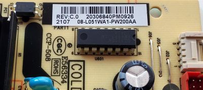 KIT DE TARJETAS PARA TV TCL / MAIN 30800-000143 / 40-RT51F1-MAA2HG / V8-R851T10-LF / FUENTE 08-L051WA1-PW200AA / 40-L051H1-PWC1CG / PANEL LVW320NDEL / MODELO 32S330 - Imagen 3