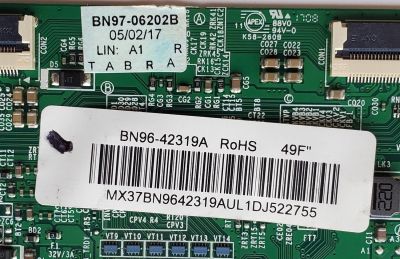 KIT DE TARJETAS PARA TV SAMSUNG / MAIN BN94-12048F / BN41-02585A / BN97-12760A / BN9412048F / FUENTE BN44-00856C / L50MSFR_MDY / BN4400856C / T-CON BN96-42319A / BN41-02292A / BN97-06202B / PANEL CY-JM049BGLV1H / MODELO UN49J5200 / UN49J5200AFXZP FA01 - Imagen 5