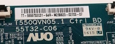 KIT DE TARJETAS PARA TV HISENSE 4K·UHD·HDR / MAIN 201724 / RSAG7.820.6591/ROH / 194886 / HU55K3300UWG / T-CON 5555T32C01 / T550QVN05.1 / 55T32-C06 / FUENTE 191669 / RSAG7.820.6672/ROH / HLL-4860WB / PANEL HD550DU-B52 / DISPLAY T550QVN05.2 / MODELO 55H8C - Imagen 6