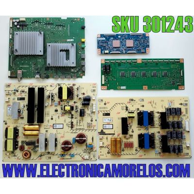 KIT DE TARJETAS PARA TV SONY / MAIN A2229096A 600 / 1-984-326-21 / 198432621 / T-CON 5585T10C01 / 85T10 C03 / DRIVER 19STO78A-A01 19ST078A-A01 / FUENTE 147472012 / 1-983-413-12  / DPS-95 / FUENTE 147471911 / 1-983-412-11 / APS-421 / MODELOS XBR-85X950G