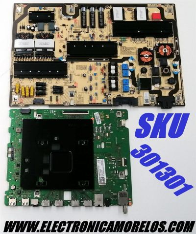 KIT DE TARJETAS PARA TV SAMSUNG QLED 4K·UHD·HDR / MAIN BN94-16842N / BN41-02855A / BN97-18193T / BN9416842N / FUENTE BN44-01107A / L75E8N_ASM / BN4401107A / ST75P371D1/WVD / PANEL CY-QA075FGHV1H / MODELOS QN75Q70 / QN75Q70AAFXZA CA01 / QN75Q7DAAFXZA