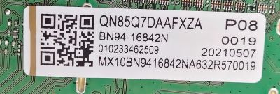 KIT DE TARJETAS PARA TV SAMSUNG QLED 4K·UHD·HDR / MAIN BN94-16842N / BN41-02855A / BN97-18193T / BN9416842N / FUENTE BN44-01107A / L75E8N_ASM / BN4401107A / ST75P371D1/WVD / PANEL CY-QA075FGHV1H / MODELOS QN75Q70 / QN75Q70AAFXZA CA01 / QN75Q7DAAFXZA - Imagen 2