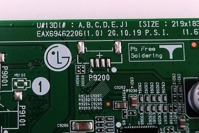 KIT DE TARJETAS PARA TV LG 4K·UHD·HDR / MAIN EBT66631402 / EAX69462206 / 66631402 / FUENTE EAY65895522 / 65895522 / EAX69501702 / LGP55NT-21U1 / EPCD14CB1B / 3PCR02855B / PANEL NC550TQG-AAKH1 / MODELO 55UP8000PUA / 55UP8000PUA.BUSYLKR - Imagen 6