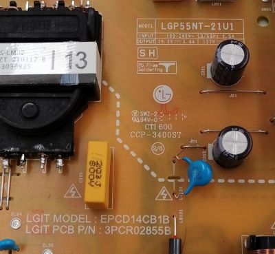 KIT DE TARJETAS PARA TV LG 4K·UHD·HDR / MAIN EBT66631402 / EAX69462206 / 66631402 / FUENTE EAY65895522 / 65895522 / EAX69501702 / LGP55NT-21U1 / EPCD14CB1B / 3PCR02855B / PANEL NC550TQG-AAKH1 / MODELO 55UP8000PUA / 55UP8000PUA.BUSYLKR - Imagen 3