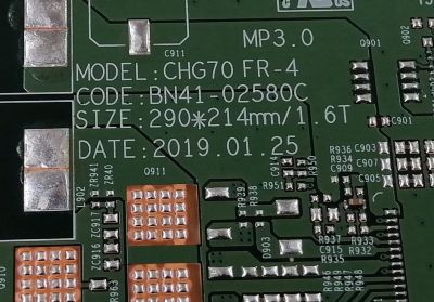 KIT DE TARJETAS PARA MONITOR GAMING CURVO SAMSUNG / MAIN BN94-12242D / BN41-02580C / BN97-13226D / T-CON LJ94-41295C / S490YP01V11 / BN96-43675B / FUENTE BN44-00879C / P49E8N_MHS / BN4400879C / MODELOS LC49HG90DMNXZA FC03 / LC49HG90DMNXZA FD04 - Imagen 5