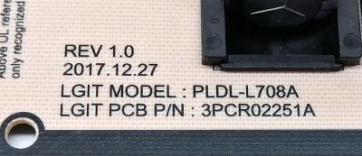 KIT DE TARJETAS PARA TV LG 4K·UHD·HDR / MAIN EBT65200613 / EAX67895403 / 65200613 / 64684601 / 86849901 / T-CON 6871L-5532A / 6870C-0748A / FUENTE EAY64888601 / LGP86T-18U1 / 64888601 / PANEL HC860DQF-SLUR1-2142 / MODELO 86UK6570PUB / 86UK6570PUB.AUSWLJR - Imagen 4
