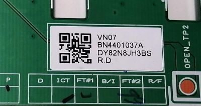 KIT DE TARJETAS PARA TV SAMSUNG / MAIN BN94-15561T / BN41-02749A / BN97-16919W / LED DRIVER BN4401037A / L65S9NC_TSM / BN44-01037A / ST65E141K3/WVD / FUENTE BN4401031A / L75S9NA_TDY / BN44-01031A / PANEL CY-TT075FLLV2H / MODELO QN75Q90TAFXZA FA03 - Imagen 5