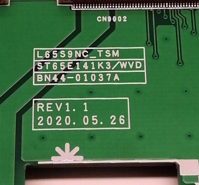 KIT DE TARJETAS PARA TV SAMSUNG / MAIN BN94-15561T / BN41-02749A / BN97-16919W / LED DRIVER BN4401037A / L65S9NC_TSM / BN44-01037A / ST65E141K3/WVD / FUENTE BN4401031A / L75S9NA_TDY / BN44-01031A / PANEL CY-TT075FLLV2H / MODELO QN75Q90TAFXZA FA03 - Imagen 4