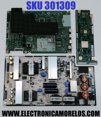 KIT DE TARJETAS PARA TV LG OLED 4K·UHD·HDR / MAIN EBT66642903 / EAX69789001 / 66642903 / T-CON 6871L-6309A / 6870C-0852B / LE650AQENA1-TJA / FUENTE EAY33783501 / LGP86T-20U1 / 33783501 / EAX69569703 / AC650AQL / MODELO OLED65C1AUB / OLED65C1AUB.DUSQLJR