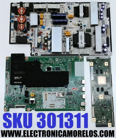 KIT DE TARJETAS PARA TV LG OLED 4K·UHD·HDR / MAIN EBT66416903 / EAX69049007 / 66416903 / T-CON 6871L-6275D / 6870C-0852B / LE650PQL / LE650AQD / FUENTE EAY65689423 / 65689423 / EAX69061002 / LGP65CX-20OP / PANEL AC650AQY / MODELO OLED65A1PUA DUSQLJR