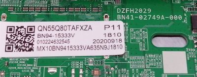 KIT DE TARJETAS PARA TV SAMSUNG QLED 4K·UHD·HDR / MAIN BN94-15333V / BN41-02749A / BN97-16592N / LED DRIVER BN4401046B / L558NC_THS / BN44-01046B / FUENTE BN4401051A / L55S8NA_THS / BN44-01051A / PANEL CY-TT055FMAV4H / MODELO QN55Q80 / QN55Q80TAFXZA AC02 - Imagen 4