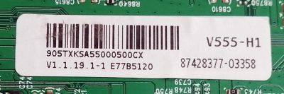 KIT DE TARJETAS PARA TV VIZIO / MAIN 905TXKSA55000500CX / 715GA874-M0C-B00-004G / 715GA874-M0C-B00-004C / T-CON RUNTK0135ZZ / CCPD-TC550-001 / FUENTE ADTVJ1811ABG / 715G9165-P01-002-003M / PANEL TPT550F2-PU4L01.Q REV:S01C / LC546PU4L 01 / MODELO V555-H1 - Imagen 5