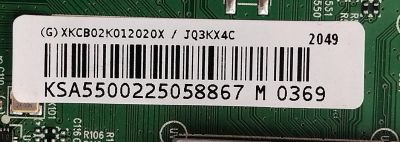 KIT DE TARJETAS PARA TV VIZIO / MAIN XKCB02K012 / 715GA874-M0C-B00-004G / 905TXKSA55002200CX / T-CON RUNTK0135ZZ / CCPD-TC550-001 V1.0 / FUENTE ADTVJ1811ABG / 715G9165-P01-002-003M / PANEL TPT550F2-PU4L01.Q REV:S01C / LC546PU4L 01 / MODELO V555-H1 - Imagen 3