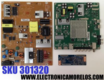 KIT DE TARJETAS PARA TV VIZIO / MAIN XFCB03K009 / 715G7126-M02-000-004K / 715G7126-M01-000-004T / 715G7126-M01-000-004K / T-CON 5550T15C11 / T420HVN06 / 42T34-C03 / FUENTE ADTVE2420AD4 / 715G6973-P01-000-002H / TPT500JI-HVN07 / MODELO V435-H1 / V435-H11