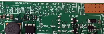 KIT DE TARJETAS PARA TV SAMSUNG / MAIN BN94-08470B / BN41-02360B / BN97-09523B / BN9408470B / T-CON BN96-41947A / BN41-02292A / BN97-11857B / BN9641947A / PANEL CY-JJ032AGLV1H / MODELOS UN32J5205 / UN32J5205AFXZA TS01 / UN32J5205AFXZA TS04 - Imagen 4