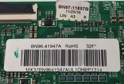 KIT DE TARJETAS PARA TV SAMSUNG / MAIN BN94-08470B / BN41-02360B / BN97-09523B / BN9408470B / T-CON BN96-41947A / BN41-02292A / BN97-11857B / BN9641947A / PANEL CY-JJ032AGLV1H / MODELOS UN32J5205 / UN32J5205AFXZA TS01 / UN32J5205AFXZA TS04 - Imagen 5