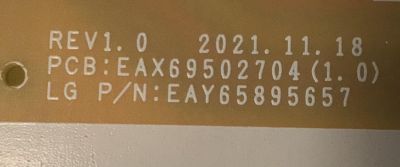 KIT DE TARJETAS PARA TV LG 4K·UHD·HDR ((SMART TV)) / MAIN EBU66758804 / EAX69581205 / 66758804 / FUENTE EAY65895657 / EAX69502704 / 65895657 / LGP50T-21U1 / PANEL NC500TQG / DISPLAY PT500GT02-5 / MODELO 50UQ8000AUB / 50UQ8000AUB.BUSSLJM - Imagen 2