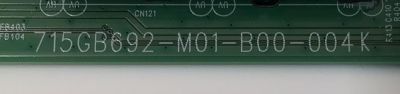 KIT DE TARJETAS PARA TV VIZIO / MAIN XLCB02K062 / 715GB692-M0E-B00-004Y / FUENTE PLTVLO181XADT / 715GA860-P02-000-003S / T-CON E3CCBB70001 / CV700U2-T01 / PANEL TPT700WR-U2T01.D / DISPLAY CV700U2-T01 REV:04 / MODELOS  V705-J03 / V705-J01 - Imagen 4
