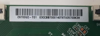 KIT DE TARJETAS PARA TV VIZIO / MAIN XLCB02K062 / 715GB692-M0E-B00-004Y / FUENTE PLTVLO181XADT / 715GA860-P02-000-003S / T-CON E3CCBB70001 / CV700U2-T01 / PANEL TPT700WR-U2T01.D / DISPLAY CV700U2-T01 REV:04 / MODELOS  V705-J03 / V705-J01 - Imagen 2