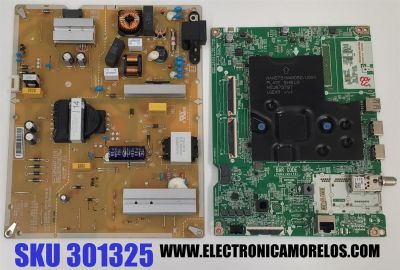 KIT DE TARJETAS PARA TV LG / MAIN EBT67228502 / EAX69581205 / 2GEBT000-0271 / 67228502 / FUENTE EAY65895632 / EAX69502502  / 65895632 / LGP6065T-21U1 / PANEL NC650TQG-ABKH7 / DISPLAY HV650QUB-F7D / MODELO 65UQ7070ZUE / 65UQ7070ZUE.BUSFLKR