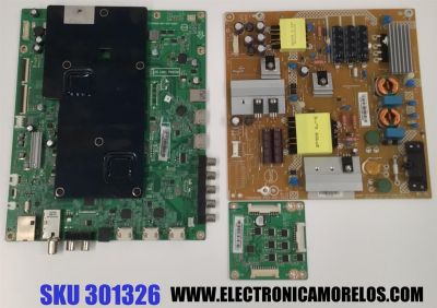 KIT DE TARJETAS PARA TV VIZIO / MAIN XGCB0QK0160 / 715G7689-M01-001-005Y / FUENTE ADTVG1911AA2 / 715G8095-P02-001-002S / LED DRIVER LNTVFP3338AD6 / 715G7965-P01-000-004Y / PANEL TPT400UA-FN05.S / MODELO D40U-D1 / D40U-D1 LTTETVHS
