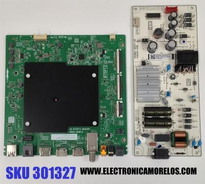 KIT DE TARJETAS PARA TV TCL / MAIN 30800-001079 / 40-R75PT2-MAD2HG / 11602-501074 / FUENTE 30805-000464 / 40-L12KW1-PWB1KG / 11601-500154 / PANEL LVU500NDAL / DISPLAY CV500U2-L02 REV:01 / MODELO 50G31