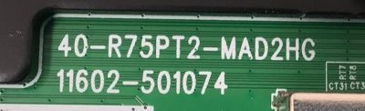 KIT DE TARJETAS PARA TV TCL / MAIN 30800-001079 / 40-R75PT2-MAD2HG / 11602-501074 / FUENTE 30805-000464 / 40-L12KW1-PWB1KG / 11601-500154 / PANEL LVU500NDAL / DISPLAY CV500U2-L02 REV:01 / MODELO 50G31 - Imagen 2