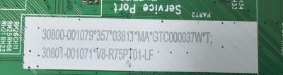 KIT DE TARJETAS PARA TV TCL / MAIN 30800-001079 / 40-R75PT2-MAD2HG / 11602-501074 / FUENTE 30805-000464 / 40-L12KW1-PWB1KG / 11601-500154 / PANEL LVU500NDAL / DISPLAY CV500U2-L02 REV:01 / MODELO 50G31 - Imagen 3