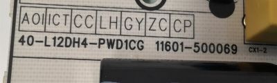 KIT DE TARJETAS PARA TV TCL / MAIN 30801-000465 / 40-MR17T5-MAB2HG / 11602-500506 / 30800-000498 / FUENTE 30805-000136 / 40-L12DH4-PWD1CG / 11601-500069 / PANEL LVU430NDEL / DISPLAY PT430GT01-4 VER.1.1 / MODELO 43S451 - Imagen 5