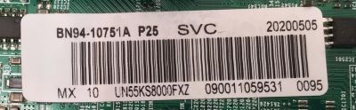 KIT DE TARJETAS PARA TV SAMSUNG / MAIN BN94-10751A / BN97-10623A / BN41-02504A / FUENTE BN4400878A / L55E7_KSM / PSLF191E08A / PANEL CY-QK055FLLV2H / DISPLAY LSF550FJ09-L11 / BN96-39211A / MODELO UN55KS800D / UN55KS800DFXZA / UN55KS8000 / UN55KS8000FXZA - Imagen 2