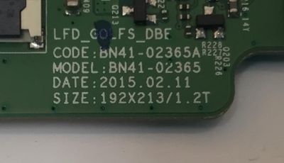 KIT DE TARJETAS PARA TV COMERCIAL SAMSUNG / MAIN BN94-09965A / BN44-02365A / FUENTE BN44-00735C / F48SF_FDY / T-CON BN96-38627A / BN41-02111A / PANEL CY-GH048BGLV6H / DISPLAY LSF480HN04-G01 / MODELO LH48DBEPLGA/GO - Imagen 3