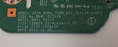 KIT DE TARJETAS PARA TV COMERCIAL SAMSUNG / MAIN BN94-09965A / BN44-02365A / FUENTE BN44-00735C / F48SF_FDY / T-CON BN96-38627A / BN41-02111A / PANEL CY-GH048BGLV6H / DISPLAY LSF480HN04-G01 / MODELO LH48DBEPLGA/GO - Imagen 7