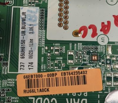 KIT DE TARJETAS PARA TV LG ORIGINAL / NUMERO DE PARTE EBT64235402 / EAX66882503(1.0) / 64235402 / FUENTE EAY64388841 / EAX66923301(1.3) / 64388841 / T-CON 6871L-4632B / 6870C-0600A / 4632B / PANEL LC650EGE (FJ)(M3) / MODELO 65UH615A-UC / 65UH6150-UB - Imagen 5