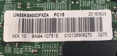 KIT DE TARJETAS PARA TV SAMSUNG ORIGINAL / NUMERO DE PARTE BN94-10751E / BN41-02504A / BN97-10623A / FUENTE BN44-00878A / L55E7_KSM / PSLF191E08A / PANEL CY-QK055FLLV4H / DISPLAY LSF550J09-L11 / BN96-39211A / MODELO UN55KS800DFXZA FA01 - Imagen 6