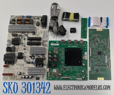 KIT DE TARJETAS PARA TV VIZIO ORIGINAL / NUMERO DE PARTE 60103-00756 / TD.MT5691.U751 / 4300091099 / FUENTE 60101-04051 / SHG7502B-116E / T-CON 44-9771784O / C-PCB_HV750QUB-V90 / 47-6021327 / PANEL BOEI750WQ1 / DISPLAY HV750QUB-N9D / MODELO V755-J04