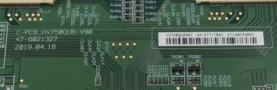 KIT DE TARJETAS PARA TV VIZIO ORIGINAL / NUMERO DE PARTE 60103-00756 / TD.MT5691.U751 / 4300091099 / FUENTE 60101-04051 / SHG7502B-116E / T-CON 44-9771784O / C-PCB_HV750QUB-V90 / 47-6021327 / PANEL BOEI750WQ1 / DISPLAY HV750QUB-N9D / MODELO V755-J04 - Imagen 2