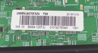 KIT DE TARJETAS ORIGINAL PARA TV SAMSUNG / NUMERO DE PARTE BN94-12873J / BN41-02670A / BN97-14047J / BN9412873J / FUENTE BN4400932A / L65E6N_NHS / BN44-00932A / PANEL CY-NN065HGLV2H / MODELO UN65NU6070F / UN65NU6070FXZA / UN65NU6070FXZA ZA02 - Imagen 6