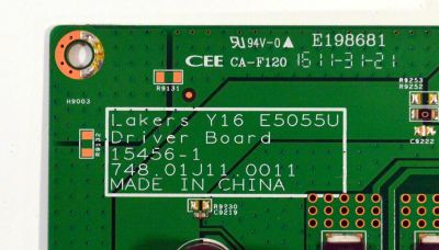 KIT DE TARJETAS ORIGINAL PARA TV VIZIO / NUMERO DE PARTE 75501J010002 / 748.01J14.0011 / FUENTE 056041980041 / PSLL191301W / T-CON 5555T29C02 / T500QVN03.0 / LED DRIVER 75501J020001 / 748.01J11.0011 / PANEL LC550EQY / DISPLAY T550QVN04.0 / MODELO E55U-D2 - Imagen 3