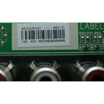 MAIN TOSHIBA / 75023520 / 431C3J51L01 / 461C3J51L01 / STJ32T / VTV-L32709 / PANEL V315B5-L12 Rev C1 / MODELO 32C110U - Imagen 2
