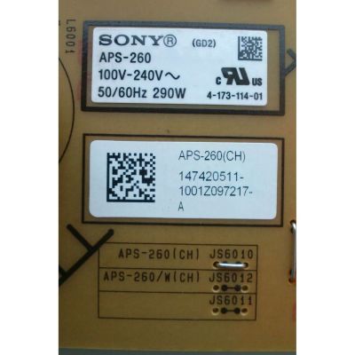 FUENTE DE PODER / SONY 1-474-205-11 / APS-260(CH) / 147420511 / APS-260 / 1-881-519-11 / PANEL LTY460HM01 / LTW460HQ02B00 / MODELOS KDL-46EX400 / KDL-46EX405 / KDL-46EX500 / KDL-46NX810 - Imagen 2