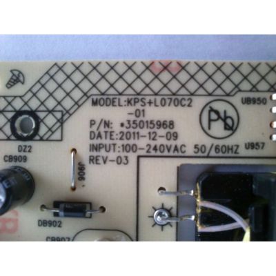 FUENTE DE PODER / KPS+L070C2-01 /  KONKA 34007873 / 35015968 / MODELO LED32M5000D - Imagen 2