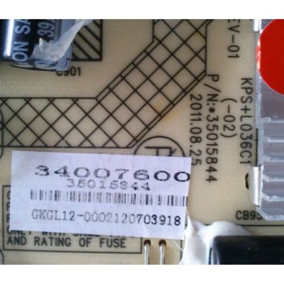 FUENTE DE PODER KPS+L036C1 / 35015844 / KONKA 34007600 / MODELO LED23HS95 / 34006834 35014790 KPS + L036C1-01	 - Imagen 3