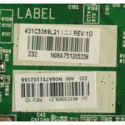 MAIN / SSD42T / VTV-L42612 / SANYO 431C5369L21 MODELO	DP40142 P40142-00 - Imagen 2