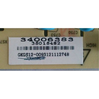 FUENTE DE PODER / KONKA 34006383 / 350151482 / KIP072U04-02 / GS12-0093 12 / MODELO LC26ES30 - Imagen 3