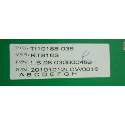 MAIN / RT_V5_20100326 / 20-AUS816-15-0X / SEIKI TI10188-038 / MODELO LC32G82	 - Imagen 3