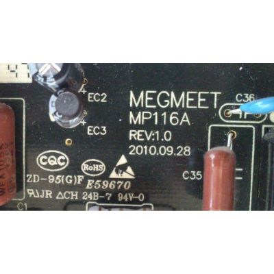 FUENTE DE PODER SCEPTRE / APEX / SEIKI /  MP116A / MP116A / PARTES SUSTITUTAS MP116A1/ PANEL LTA320AB02 / MODELOS X320BV-HD / X322BV-HD / X325BV-FHD / X32 / LD3288T / LC-32B56 / SC323FI - Imagen 2