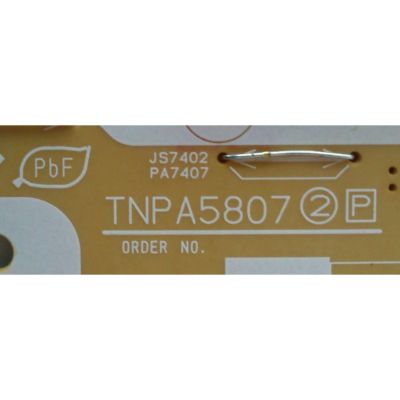 FUENTE DE PODER / PANASONIC TXN/P1VJUUS / TNPA5807 / MODELO TC-50LE64	/ TC-58LE64 / TC-L50E60 / TC-L5060E - Imagen 2