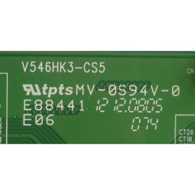 T-CON PARA TV WESTINGHOUSE / NUMERO DE PARTE 35-D078967 / V546HK3-CS5 / PANEL V546HK3-PS1 / MODELOS DWM55F1Y1 / SE551GS - Imagen 3