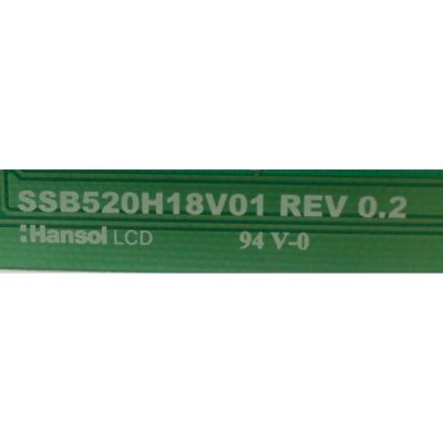 BACKLIGHT INVERSOR LEFT / SAMSUNG LJ97-02096A / 02096A / SSB520H18V01 / REV 0.2 / MODELO LN52B750U1FXZA - Imagen 2