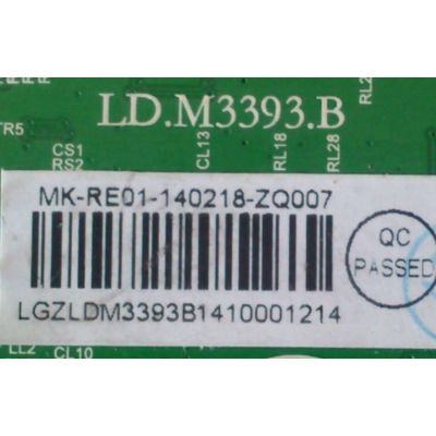 MAIN / MK-RE01-140218 / LD.M3393.B / RH-3 94V-0 / 0218-ZQ007 / LDM3393B	 - Imagen 3